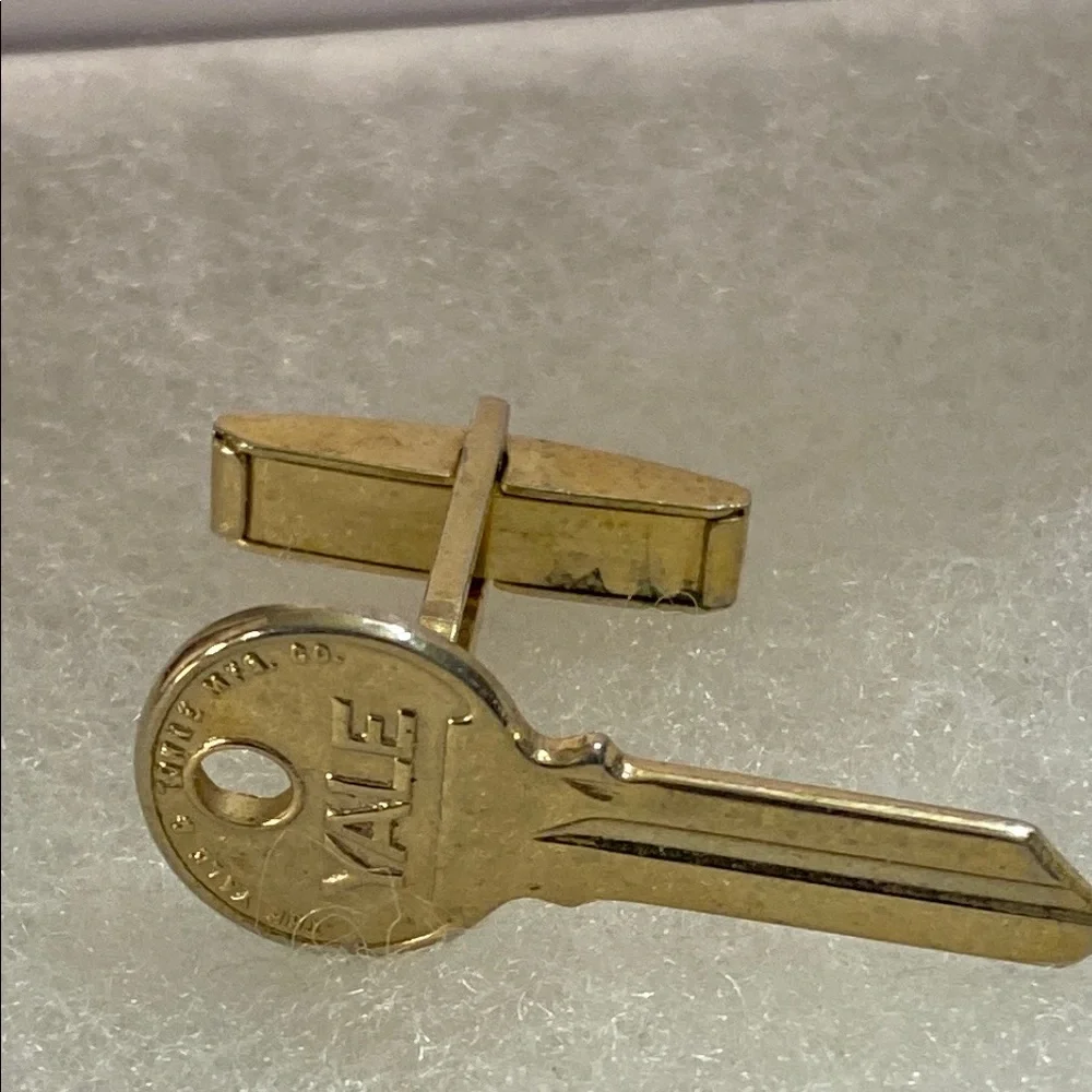 5 for $15 Yale Gold Key Cufflink